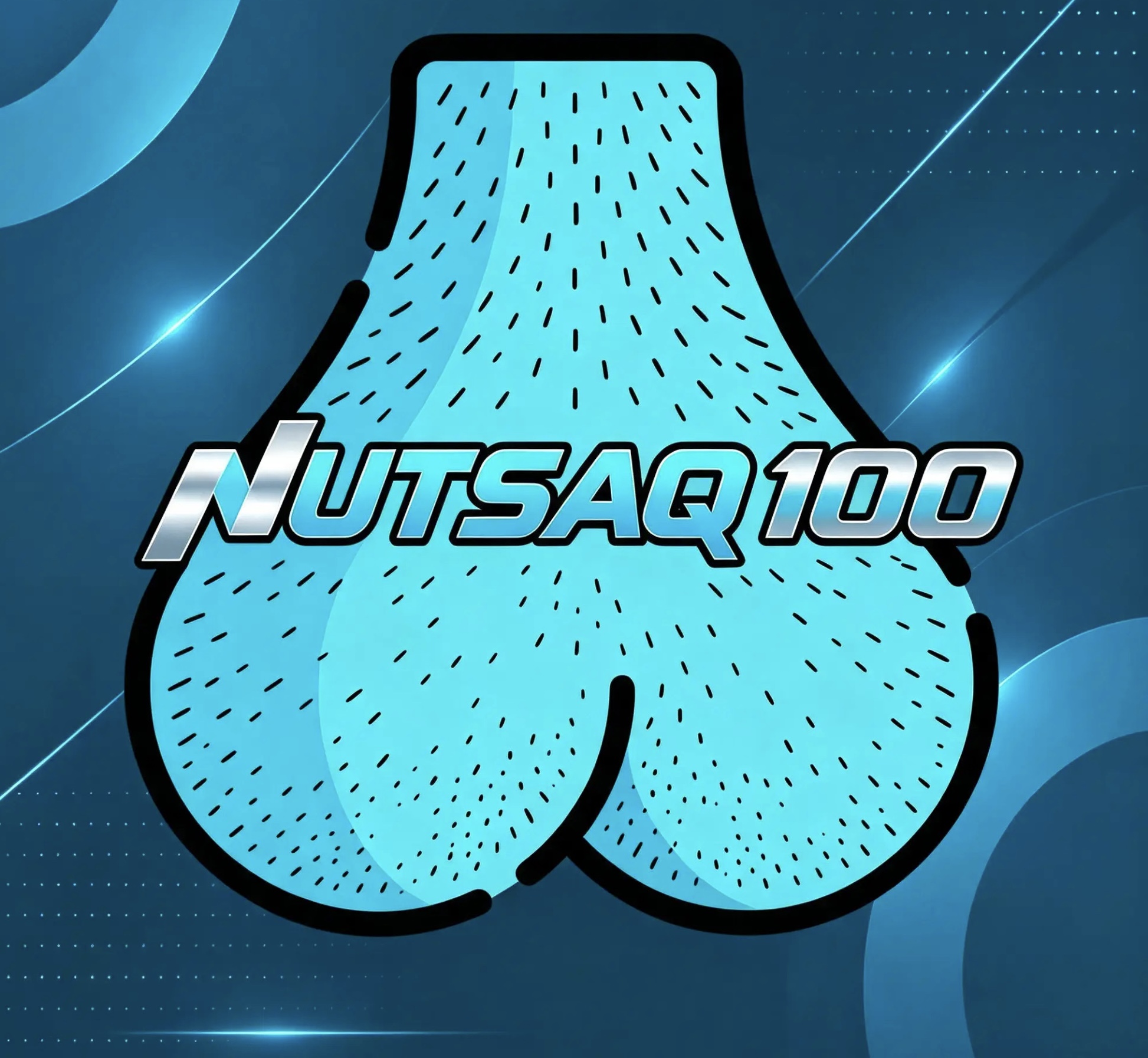 NUTSAQ100 turquoise token mascot